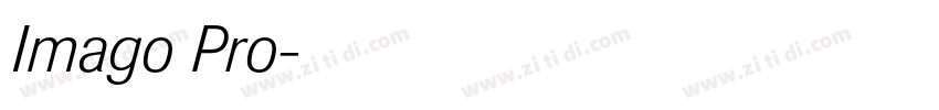 Imago Pro字体转换